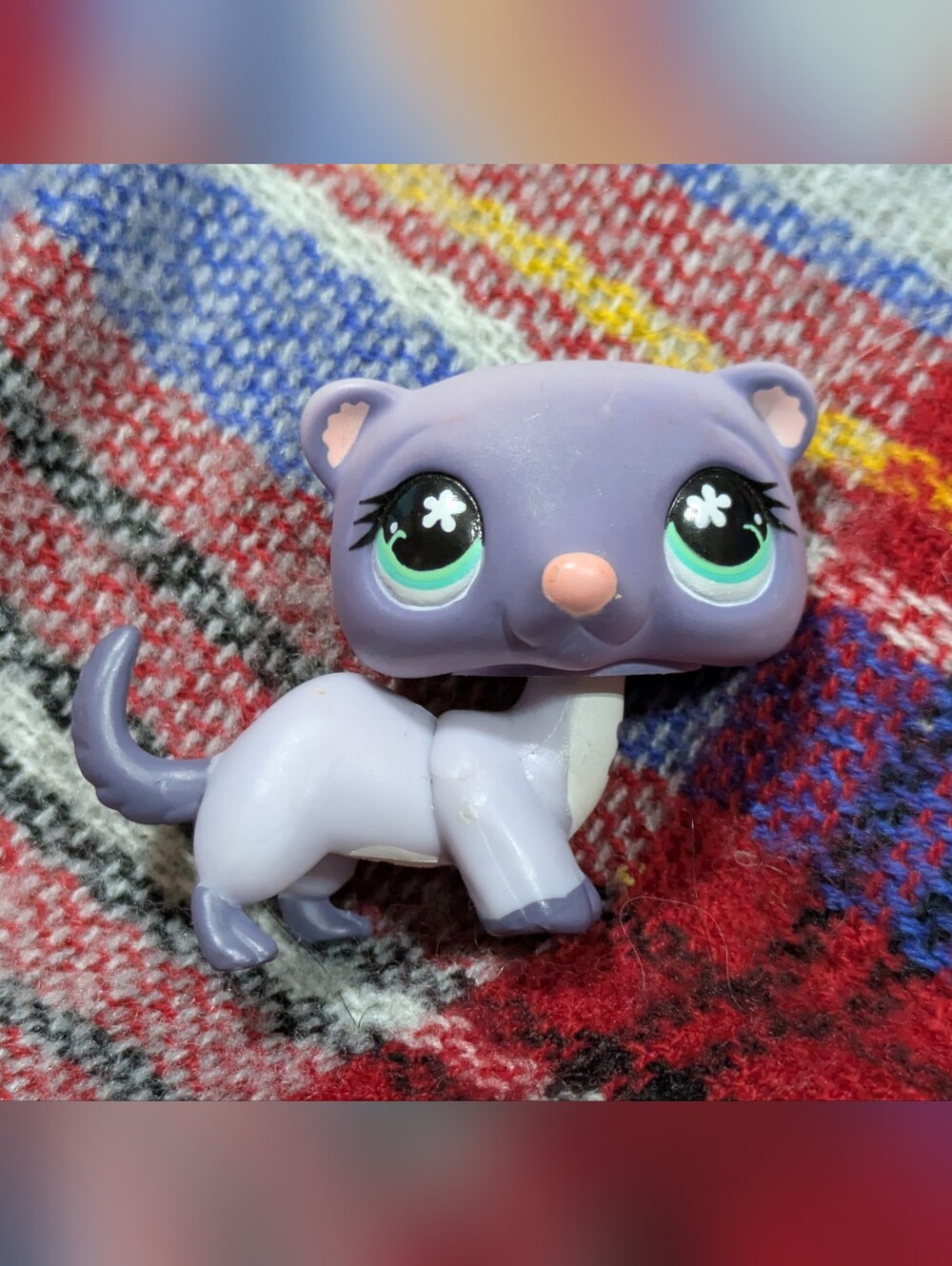 PURPLE FERRET LPS #482 🔥Authentic Littlest Pet Shop | Gen 2 | Hasbro 2006 | GC